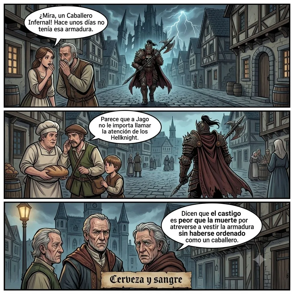 Cerveza y sangre: Los rumores del Caballero Infernal Jago